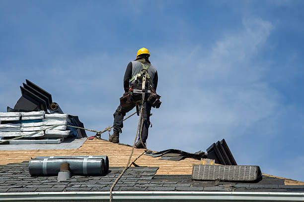 Professional Roofing technician working in Newton Upper Falls, MA